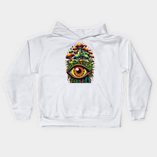 Mushroom eyes Kids Hoodie